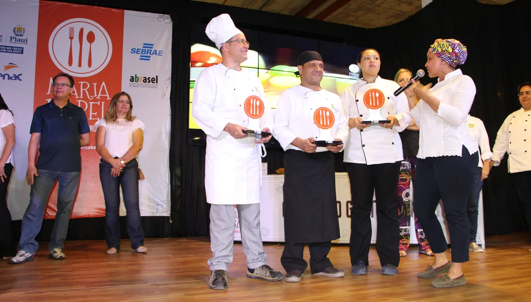 Vencedores do concurso de gastronomia