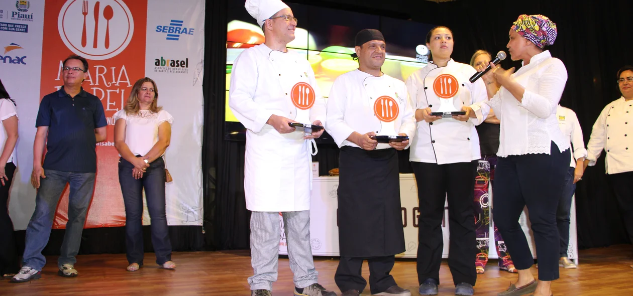 Vencedores do concurso de gastronomia