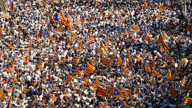 Cerca de 540 mil pedem independência da Catalunha