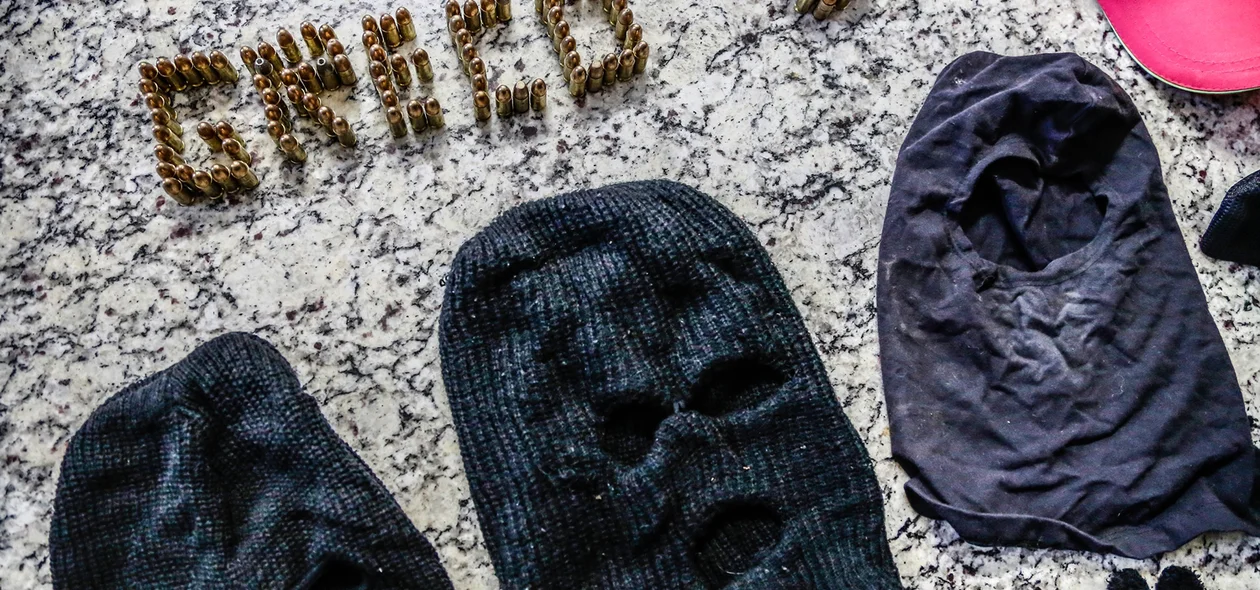 Tocas apreendidas na operação 