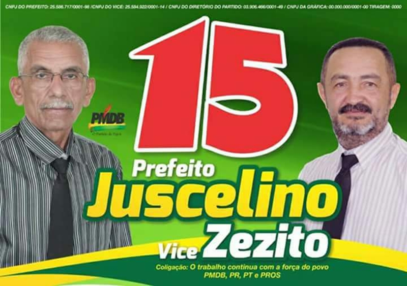 Prefeito Juscelino e o vice