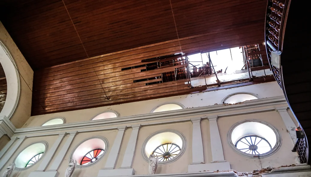Teto da igreja de São Benedito em Teresina Piauí 