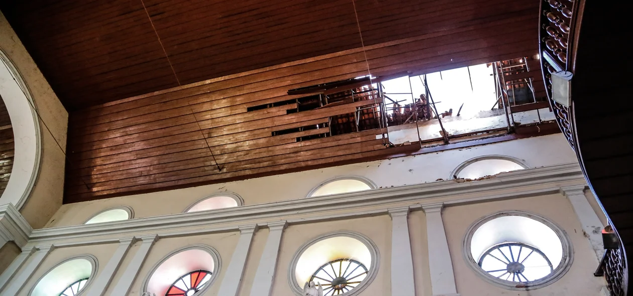 Teto da igreja de São Benedito em Teresina Piauí 