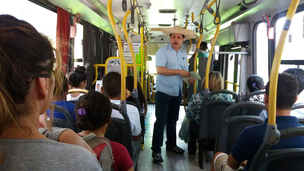 Gustavo Henrique nos ônibus