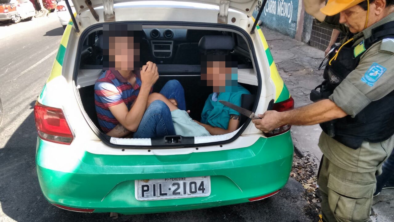 Dupla apreendida pelo BPRE