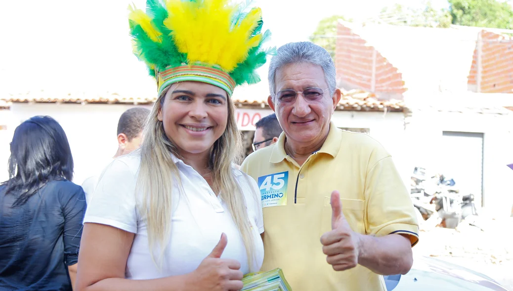 Luiz Júnior na caminhada no mocambinho 
