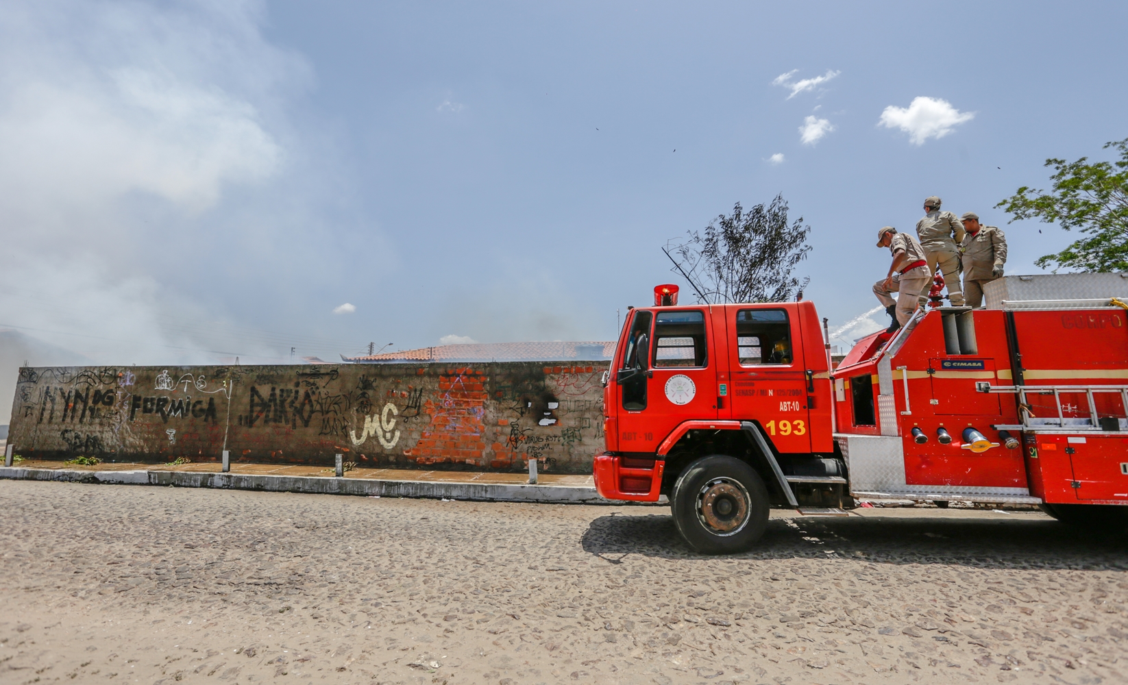 Equipe do Corpo de Bombeiros