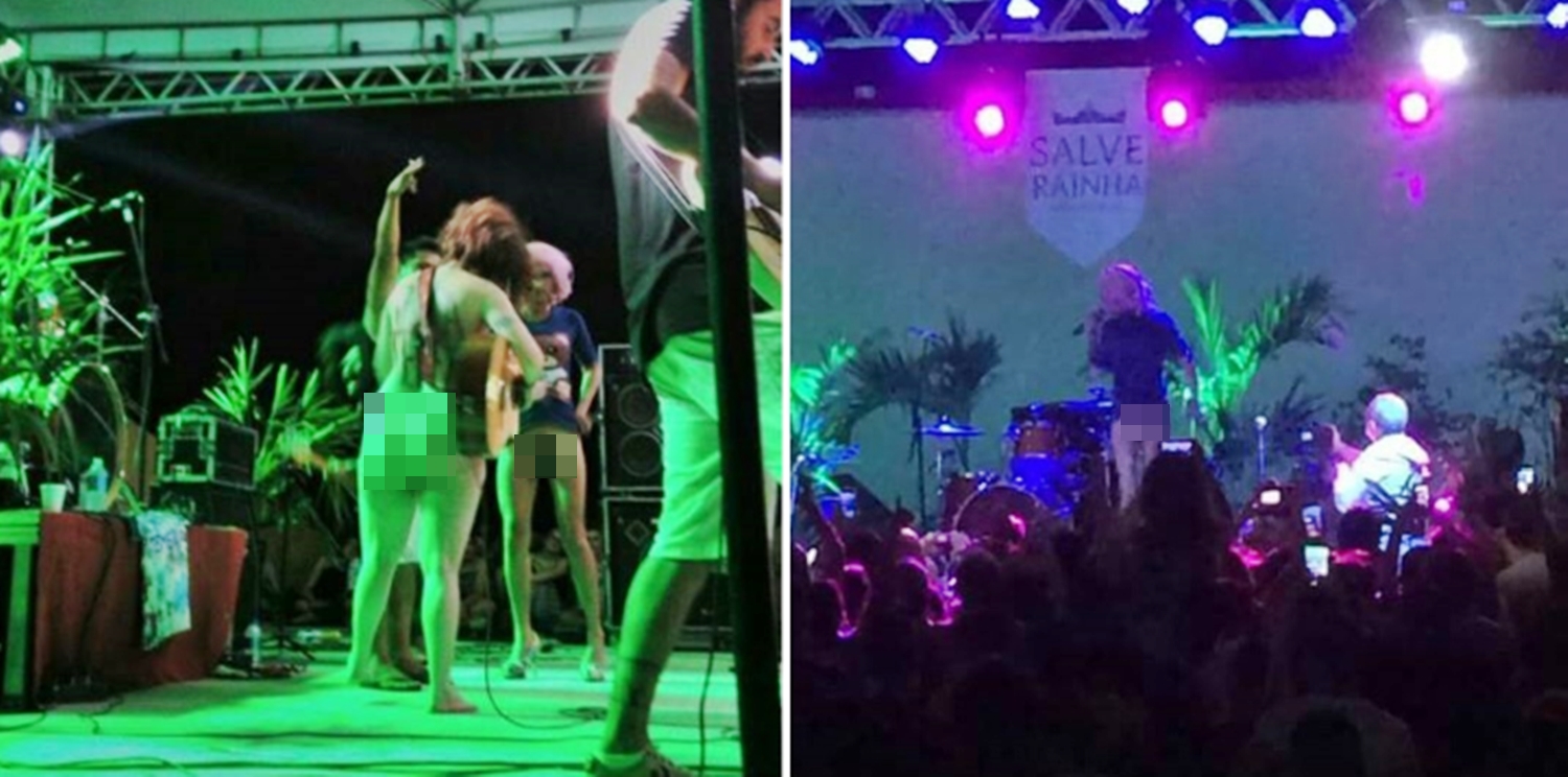 Ato de nudez no Parque da Cidadania em Teresina