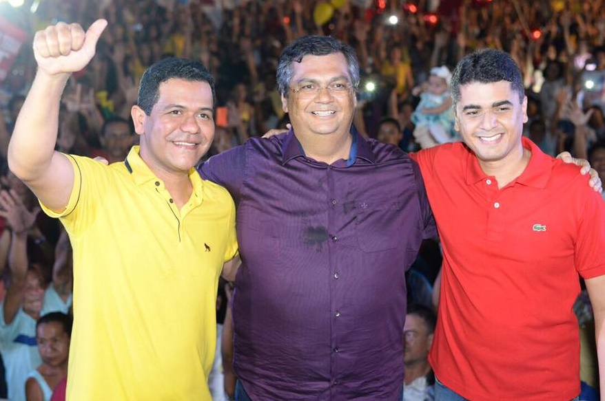 Luciano Leitoa, Flávio Dino e João Rodolfo