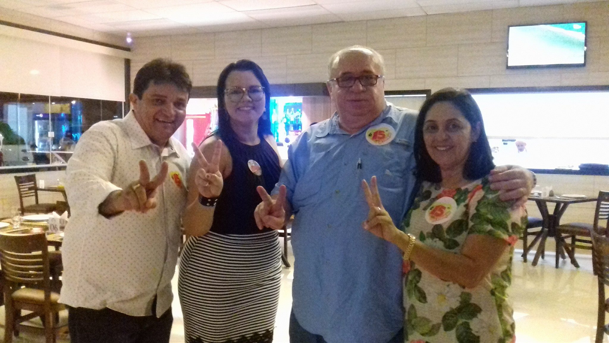 Héclito Fortes com Almir Reis e Ana Cleide, em Floriano