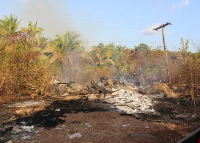 Incêndio próximo a BR- 316 