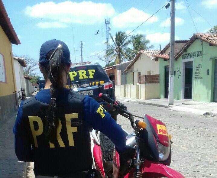 Moto recuperada pela polícia