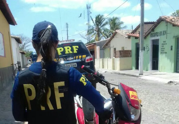 Moto recuperada pela polícia