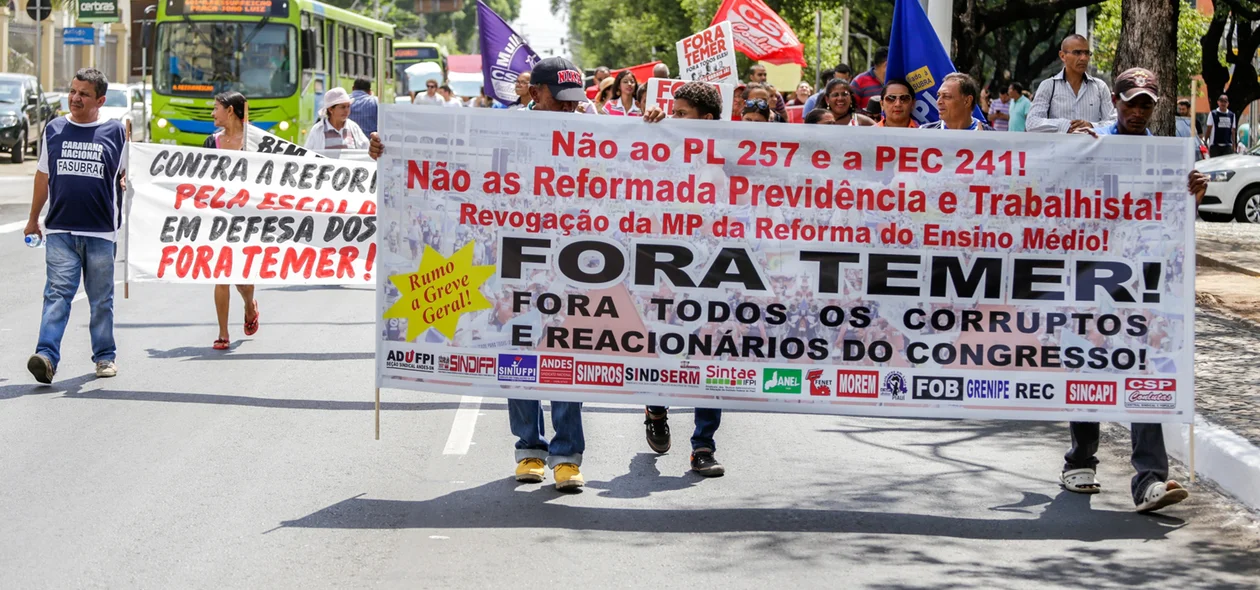 Manifestação contra Temer