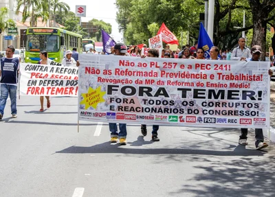 Manifestação contra Temer