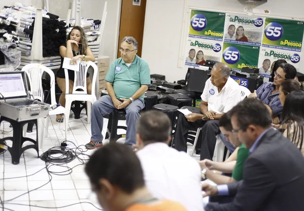 Dr. Pessoa aguardando o resultado das eleições
