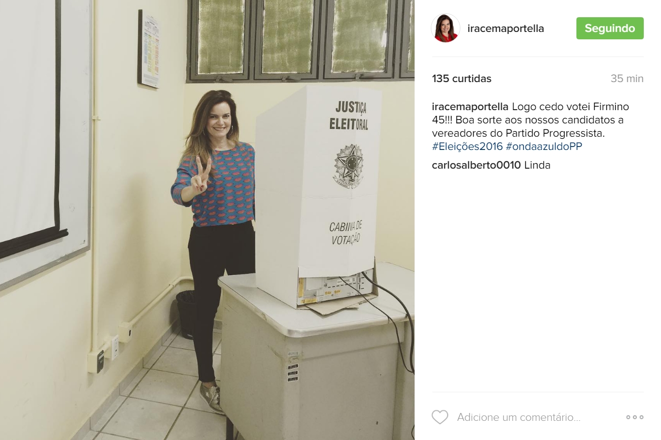 Iracema votou no início da manhã