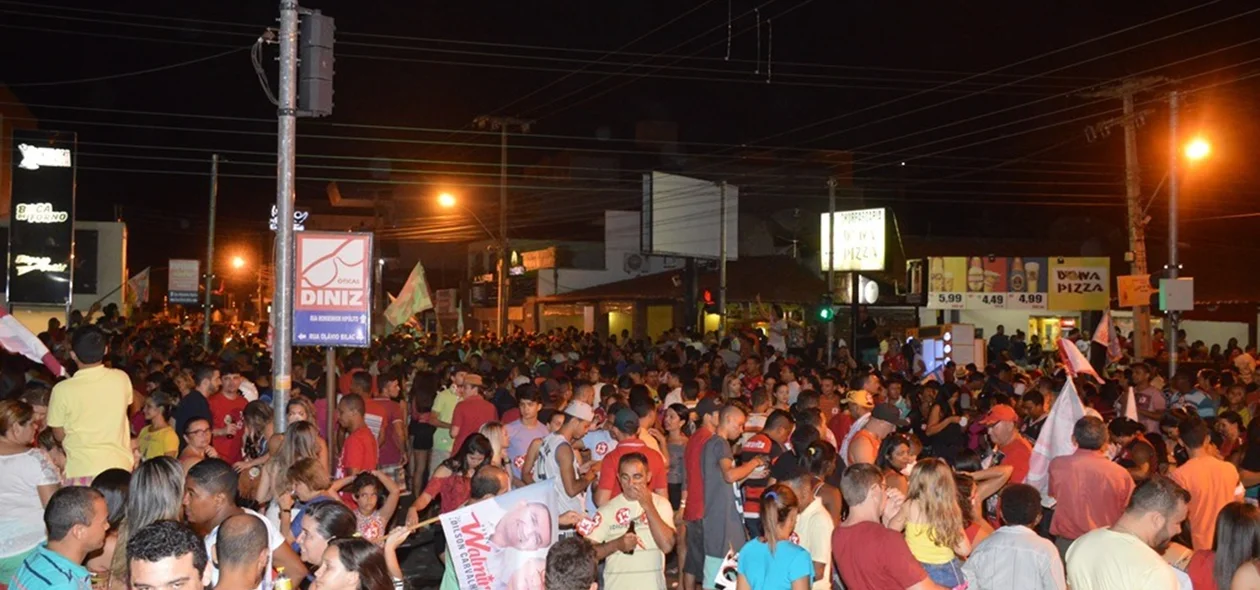 Comemoração da vitória varou a madrugada