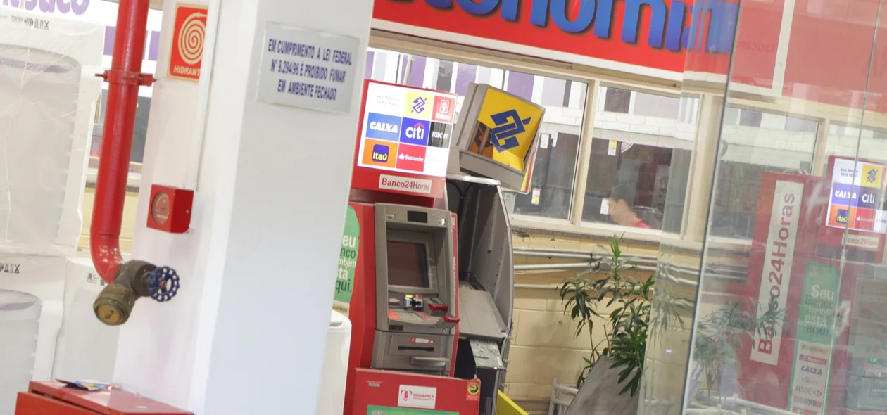 Terminal do Banco do Brasil foi o alvo dos bandidos