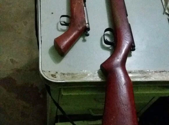 Armas de fogo apreendidas com agricultor em Paulistana