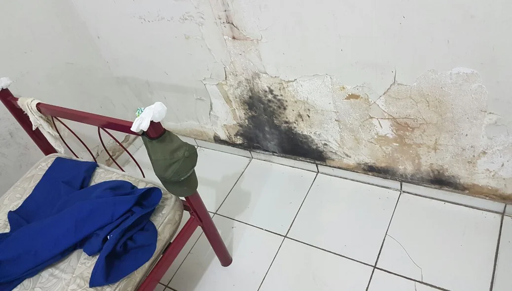 Parede com infiltração