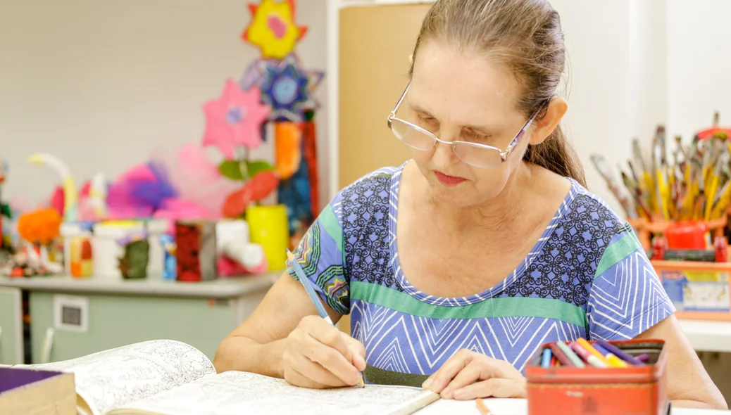 Alceste Maria tem Parkinson e faz atividades no Ceir