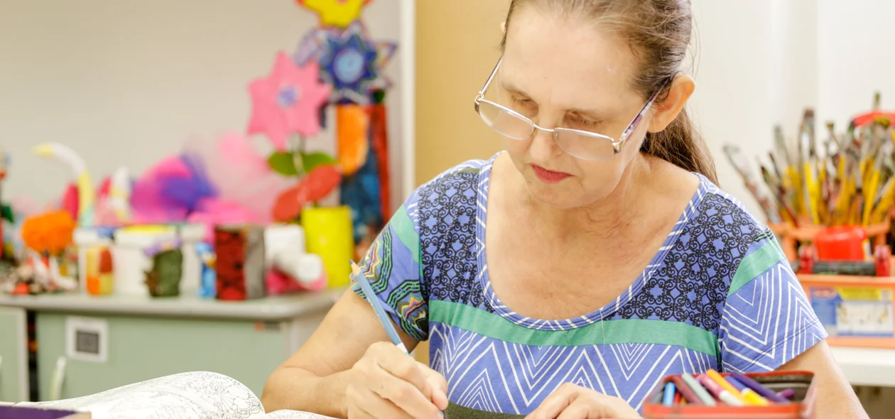 Alceste Maria tem Parkinson e faz atividades no Ceir