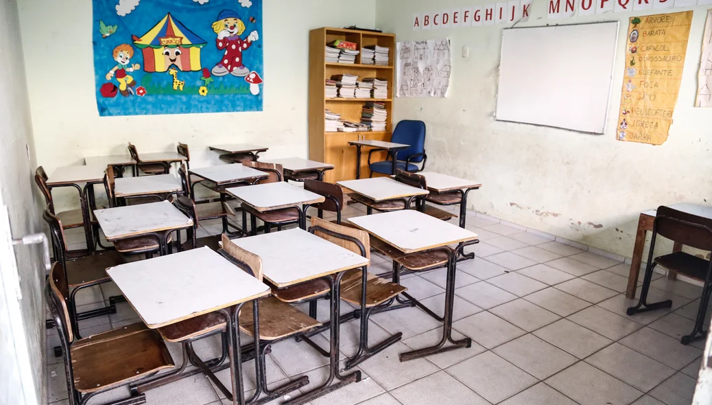 Sala do Centro de Apoio a Criança e ao adolescente Dr Onesima  