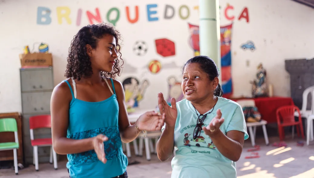 Dona Lurdinha e sua filha 
