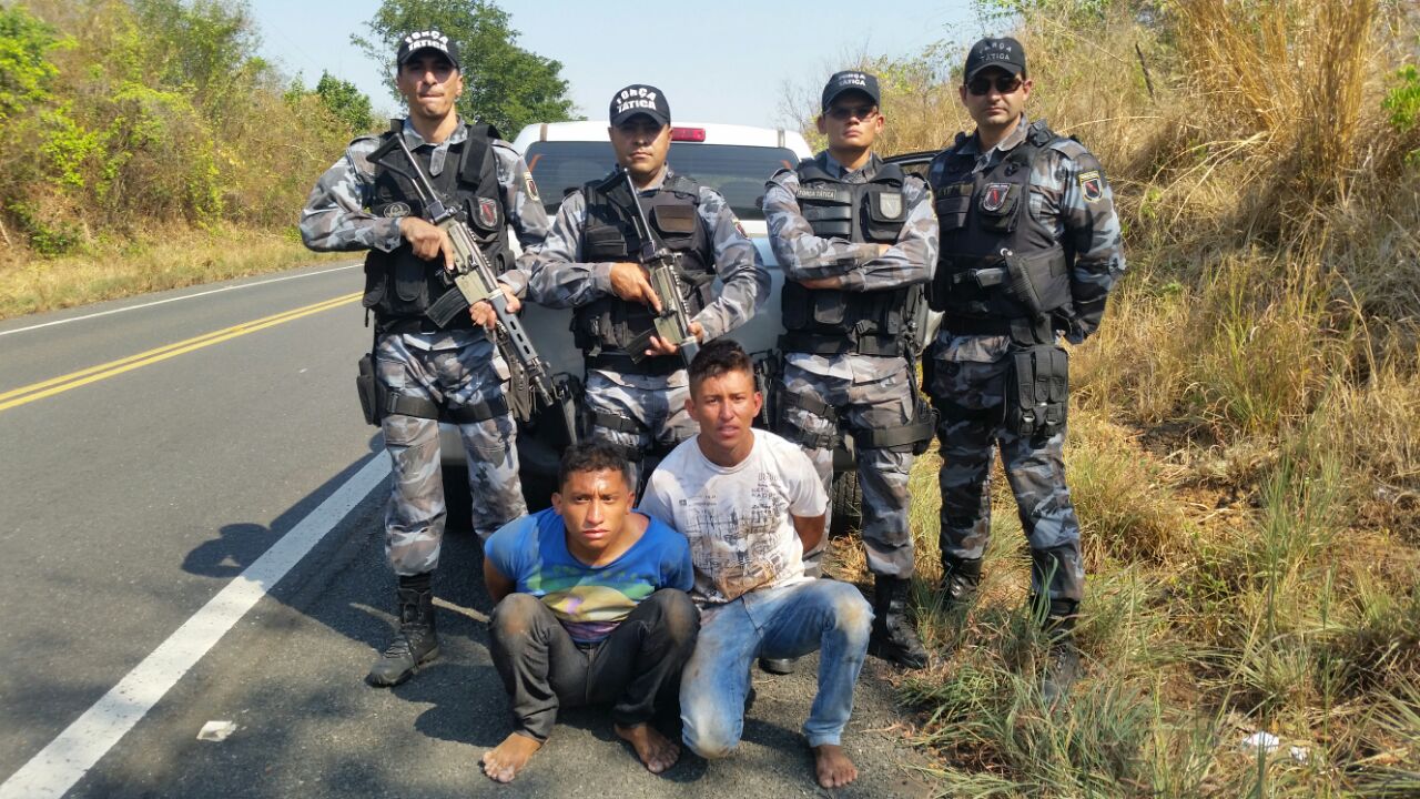Dupla que assaltou a Casa Lotérica de Agricolândia foi presa em Barro Duro.