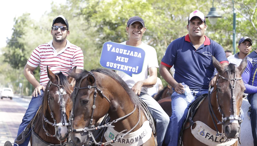 Manifestação no Piauí em favor da vaquejada