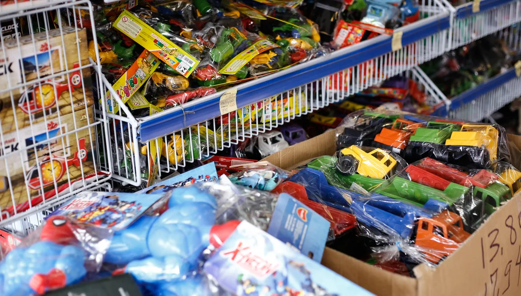 Venda de brinquedos no dia das Crianças 