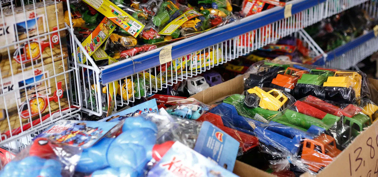 Venda de brinquedos no dia das Crianças 