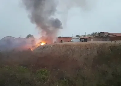 Incêndio no bairro Piçarreira 
