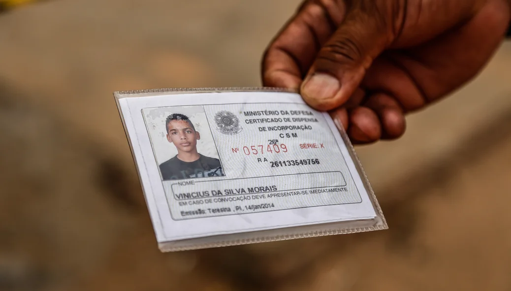 Vinicius da Silva Morais, 21 anos, foi assassinado com três tiros