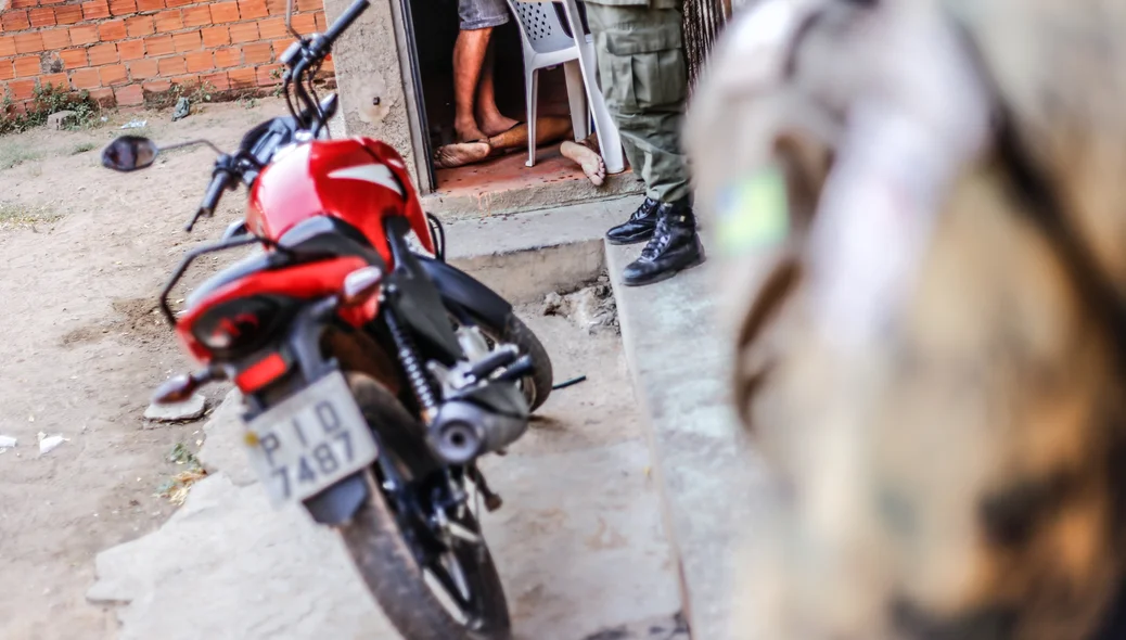 Motocicleta da vitima  