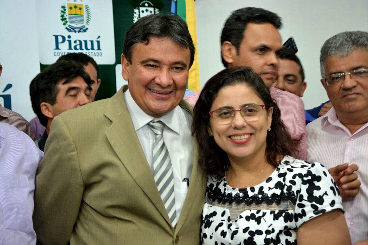 Patrícia Leal e Wellington Dias 