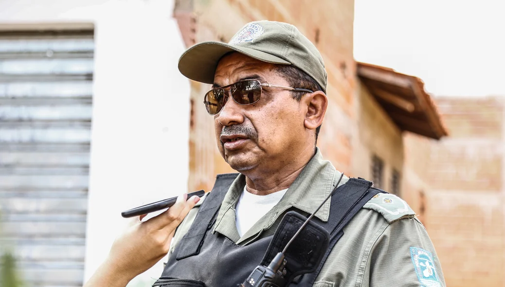 Tenente Elivaldo, do 13º Batalhão da Polícia Militar