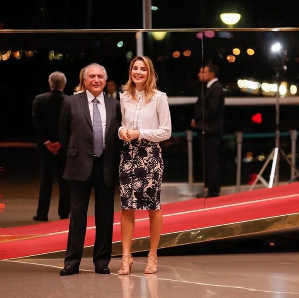 Michel Temer e a primeira-dama, Marcela Temer
