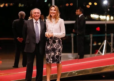 Michel Temer e a primeira-dama, Marcela Temer