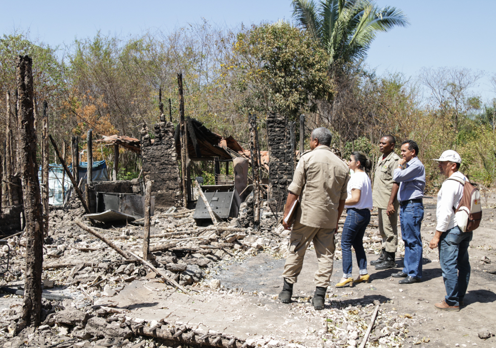 Prefeitura visita famílias vitimas de incêndio