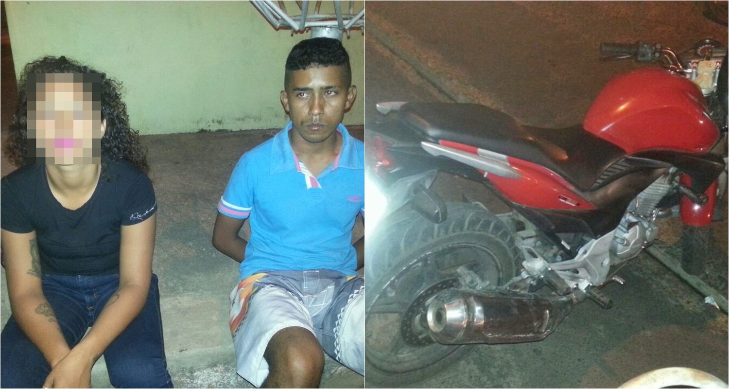 Casal capturado pelo Motorone no bairro Matinha em Teresina