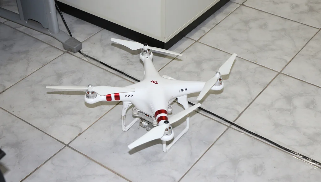 Drone usado para auxiliar o trabalho do Corpo de Bombeiros