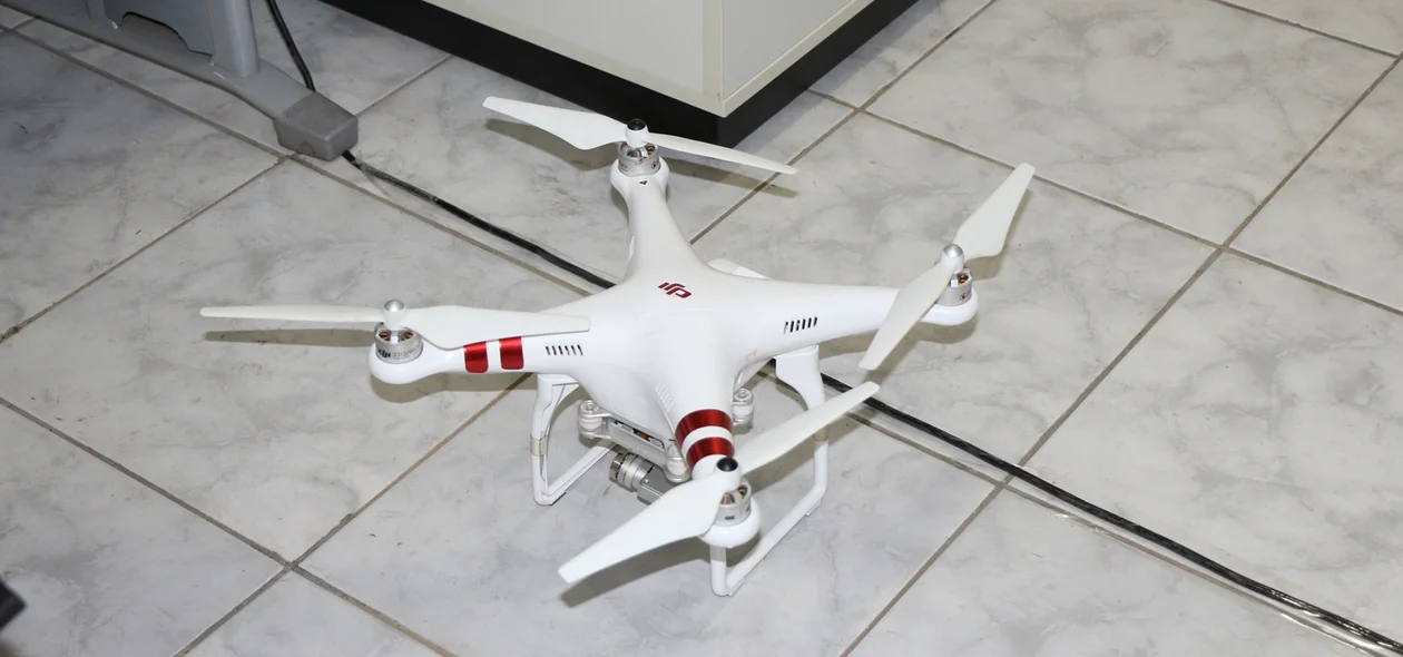 Drone usado para auxiliar o trabalho do Corpo de Bombeiros
