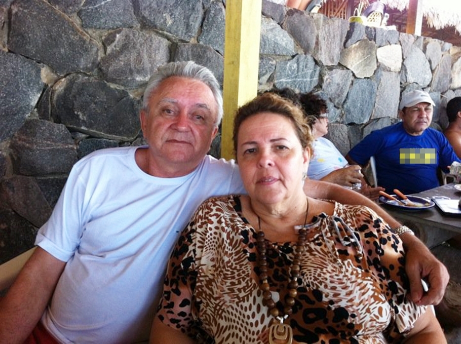 José Antônio Lopes e esposa
