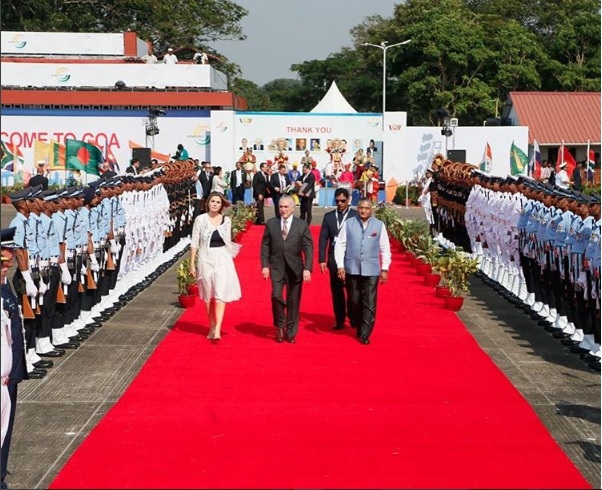 Presidente Michel Temer deixa a Índia