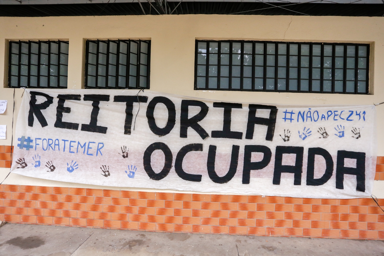 Manifestação na reitoria da UFPI