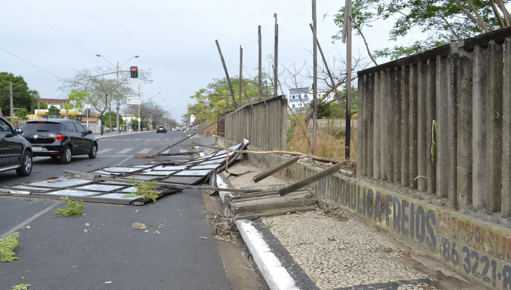 Estragos na zona norte de Teresina