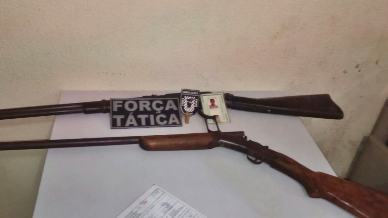 Armas apreendidas