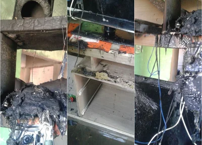 Aparelhos eletrônicos ficaram destruídos após oscilação na energia em Altos